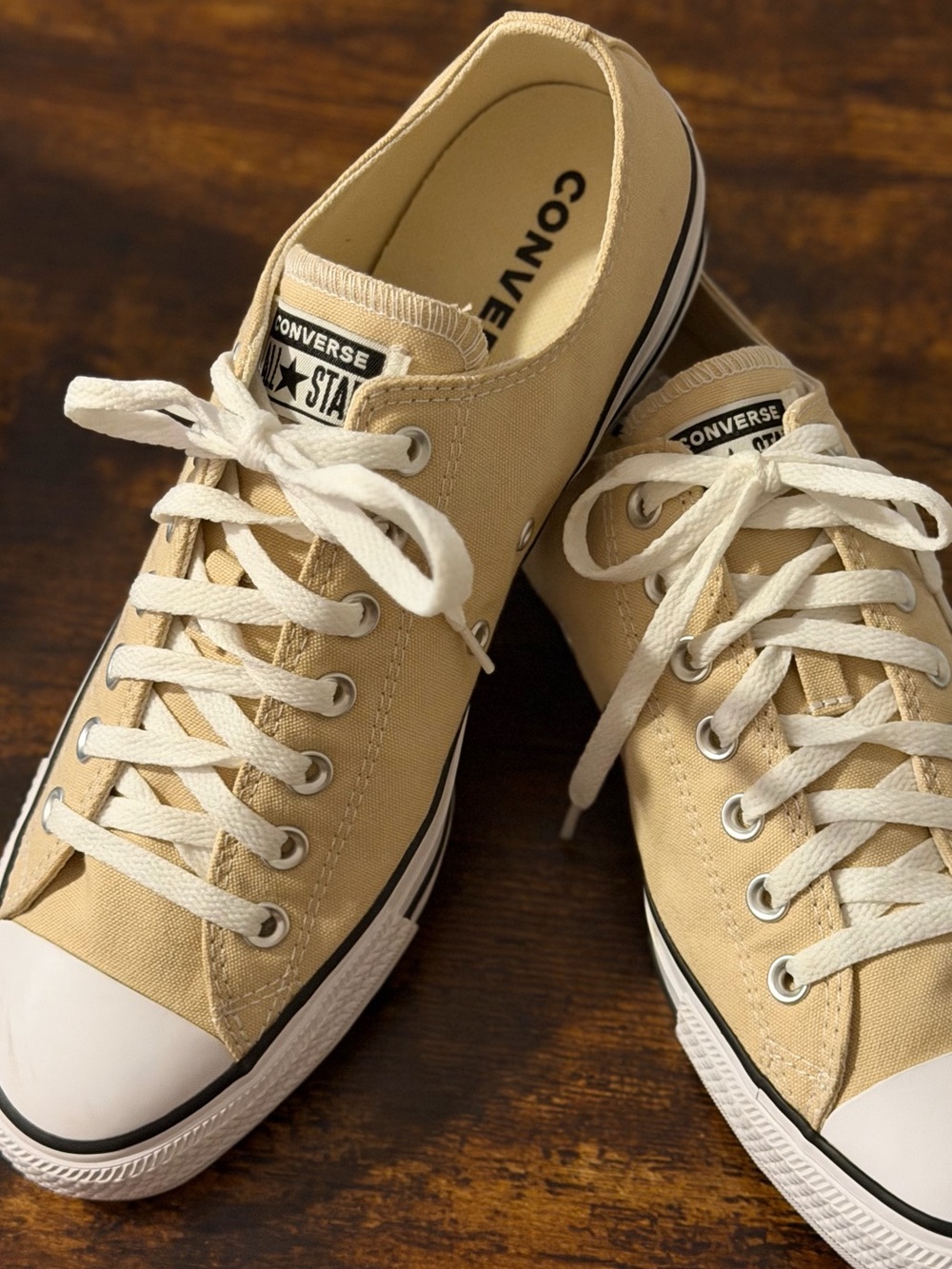 Converse All Star Low Top Sneakers - Parchment / Tan- NWOT